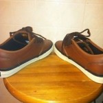 VANS AGED BROWN LEATHER MENS SIZE 7 (only Wore Twice)