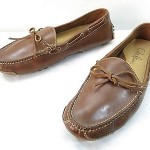 Mens 10 COLE HAAN Driving Moccasin Loafer Brown Leather Slip On Casual Shoes