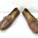 Mens 10 COLE HAAN Driving Moccasin Loafer Brown Leather Slip On Casual Shoes