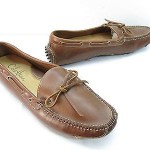 Mens 10 COLE HAAN Driving Moccasin Loafer Brown Leather Slip On Casual Shoes