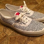 Men’s Custom Vans Authentic Shoes, 10 (RARE)