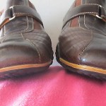 Men’s Cole Haan Nike Air brown leather velcro strap perforated sneakers sz 9.5M