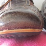 Men’s Cole Haan Nike Air brown leather velcro strap perforated sneakers sz 9.5M