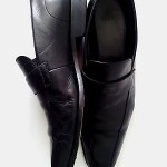 BOSS HUGO BOSS  Men’s black leather slip on loafers Shoe sz 11 $298 msrp Dress