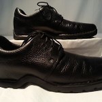 COLE HAAN COUNTRY Men’s Black Peble Leather Oxfords Shoes 10.5M