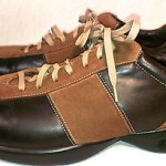 COLE HAAN NIKE AIR BLACK LEATHER & BROWN SUEDE OXFORDS MENS SZ 11.5 M