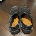Cole Haan black leather slip ons Nike air G series  9.5M – never worn- EUC