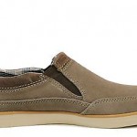 Mens Clarks&reg; 63576 “Munson” Taupe Suede Leather Slip-On Shoes Med Width Sz 10