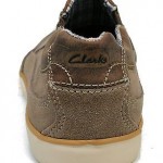 Mens Clarks&reg; 63576 “Munson” Taupe Suede Leather Slip-On Shoes Med Width Sz 10