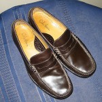 Men’s Cole Haan Nike Air Brown Leather Slip On Penny Loafers 8.5 M VGC
