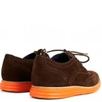 Mens COLE HAAN LunarGrand Wingtip Dark Brown Suede Oxfords Shoes NEW Size 14