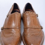 Cole Haan Air Harrison Monk Strap C10758 tan 10.5 leather loafer shoe GPA352