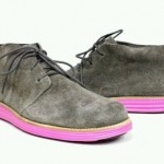 Cole Haan Nike Lunargrand Chukka Grey Suede Sz 9.5 10 NEW $278 pink