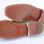 Cole Haan Air Monroe Penny C10374 green 10.5 leather moc loafer shoe $198 GPA333