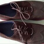 MENS COLE HAAN WING TIP STYLE CASUAL BROWN LEATHER TIE UP SHOE SIZE 13 MED