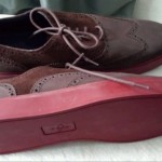 MENS COLE HAAN WING TIP STYLE CASUAL BROWN LEATHER TIE UP SHOE SIZE 13 MED