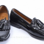 Cole Haan C02691 Pinch 10 D Black Leather Shawl Bow Kiltie Loafer Shoe GPA317
