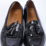 Cole Haan C02691 Pinch 10 D Black Leather Shawl Bow Kiltie Loafer Shoe GPA317