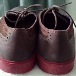 MENS COLE HAAN WING TIP STYLE CASUAL BROWN LEATHER TIE UP SHOE SIZE 13 MED