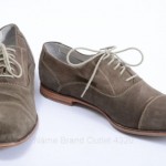 Cole Haan C09132 Thomas 10 M Olive Suede Cap Toe Laced Casual Oxford Shoe GOU910