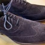 Cole Haan Wing Tip Suede Leather Oxfords Mens Shoes Brown 10.5 NEW