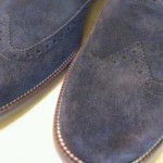 Cole Haan Wing Tip Suede Leather Oxfords Mens Shoes Brown 10.5 NEW