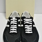 Orange HUGO BOSS ‘Orlenno’ Sneakers NWB sz 8 Black Suede Mesh Leather $225