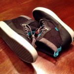 Vans Off The Wall OTW Collection 2013-14 Lynwood Hi-Tops Wool Black & White Sz.9