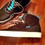 Vans Off The Wall OTW Collection 2013-14 Lynwood Hi-Tops Wool Black & White Sz.9