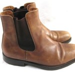 Hugo Boss Mens Brown Leather Ankle Boots sz 8.5