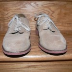 MENS COLE HAAN BROWN TAN SUEDE LEATHER TIE OXFORD SZ  10 1/2 m SHOES