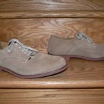 MENS COLE HAAN BROWN TAN SUEDE LEATHER TIE OXFORD SZ  10 1/2 m SHOES