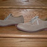 MENS COLE HAAN BROWN TAN SUEDE LEATHER TIE OXFORD SZ  10 1/2 m SHOES