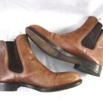 Hugo Boss Mens Brown Leather Ankle Boots sz 8.5
