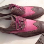 Cole Haan Air Colton Saddle  Pink Leather Wing Tip Oxfords C10034 Size 11 M