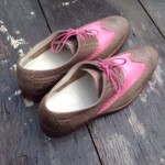 Cole Haan Air Colton Saddle  Pink Leather Wing Tip Oxfords C10034 Size 11 M