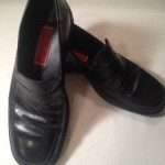 Cole Haan Nike Air Italy Leather Slip-On Black Loafers Dress Shoes Black Sz 11.5