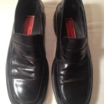 Cole Haan Nike Air Italy Leather Slip-On Black Loafers Dress Shoes Black Sz 11.5