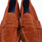 Cole Haan Monroe Air C11178 rust orange 11 suede penny loafer shoe $198 GPT815