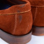 Cole Haan Monroe Air C11178 rust orange 11 suede penny loafer shoe $198 GPT815
