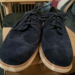 New Cole Haan Lunar Grand Wing Tip- Navy Suede mens size 12