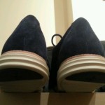 New Cole Haan Lunar Grand Wing Tip- Navy Suede mens size 12