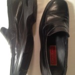 Cole Haan Nike Air Italy Leather Slip-On Black Loafers Dress Shoes Black Sz 11.5