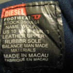 RARE MEN’S DIESEL WOLF HI TOP TRAINERS US 10 M