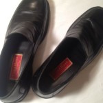 Cole Haan Nike Air Italy Leather Slip-On Black Loafers Dress Shoes Black Sz 11.5