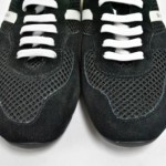 Orange HUGO BOSS ‘Orlenno’ Sneakers NWB sz 8 Black Suede Mesh Leather $225