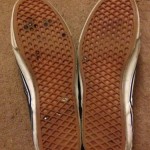 Vintage Vans Shoes Slip On Made In The Usa Size 10.5 Navy Blue Skate