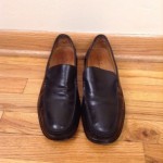 Cole Haan Nike Air mens loafers driving shoes black leather 9.5