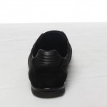 HUGO BOSS Akeen Mens Walking Athletic Shoe 11 Black Suede Solid Designer Sale
