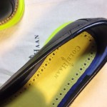 Cole Haan Lunargrand Mens Penny Loafer Shoes New Size 12 Black & Volt